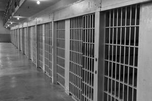 A cell block inside a federal prison. A cell block inside a federal prison.