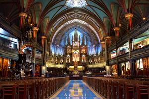 Interior shot of Notre-Dame Basilica in Montreal, Quebec, Canada. Interior shot of Notre-Dame Basilica in Montreal, Quebec, Canada.