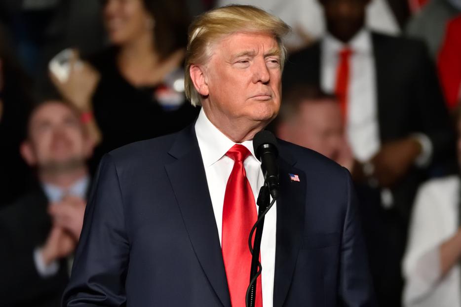 President Donald Trump during his speech at a "Thank You" Tour rally held at the Giant Center in Hershey, Pa. President Donald Trump during his speech at a "Thank You" Tour rally held at the Giant Center in Hershey, Pa.
