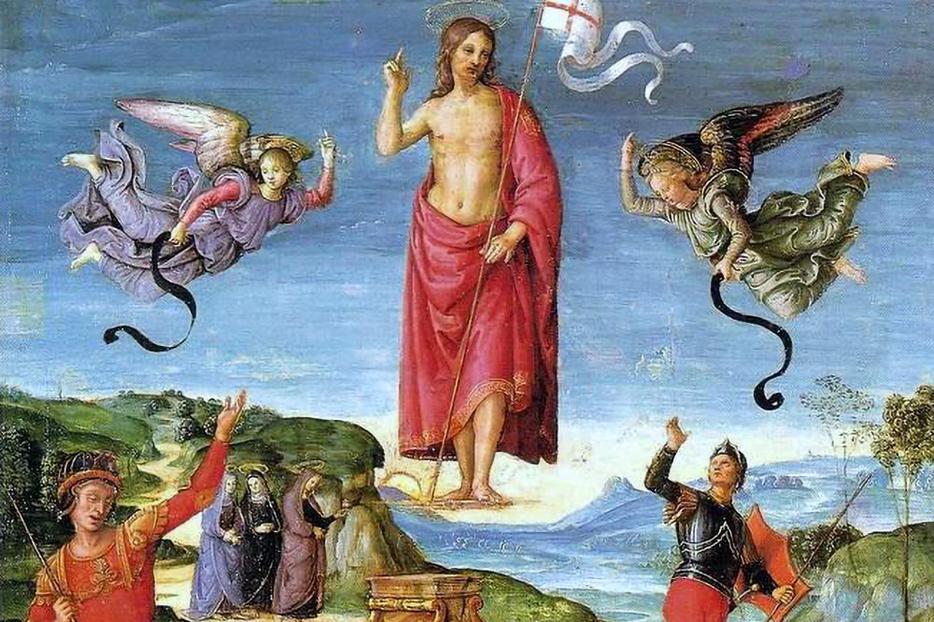Raphael, “The Resurrection of Jesus Christ (Kinnaird Resurrection),” c. 1500 Raphael, “The Resurrection of Jesus Christ (Kinnaird Resurrection),” c. 1500