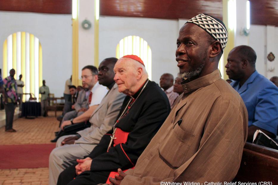 Cardinal Theodore McCarrick met with religious leaders in the CAR to discuss possible solutions to end recent violence on April 8, 2014. Cardinal Theodore McCarrick met with religious leaders in the CAR to discuss possible solutions to end recent violence on April 8, 2014.