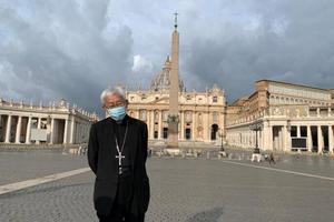 Cardinal Joseph Zen in St. Peter's Square. Cardinal Joseph Zen in St. Peter's Square.