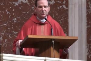 Bishop Michael Burbidge offers his homily during the Red Mass at St. Matthew's Cathedral in Washington, D.C. on October 4, 2020. Bishop Michael Burbidge offers his homily during the Red Mass at St. Matthew's Cathedral in Washington, D.C. on October 4, 2020.