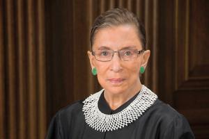 The late Supreme Court Justice Ruth Bader Ginsburg in her official Supreme Court portrait. The late Supreme Court Justice Ruth Bader Ginsburg in her official Supreme Court portrait.