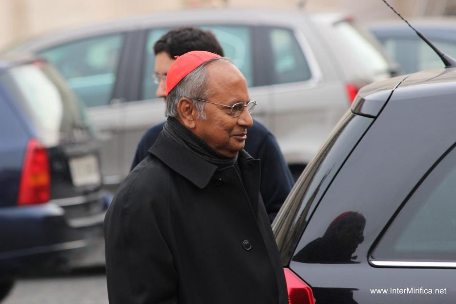 Cardinal Malcolm Ranjith arrives at the Vatican on March 5, 2013. Cardinal Malcolm Ranjith arrives at the Vatican on March 5, 2013.