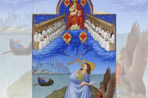Limbourg Brothers, “Saint John on Patmos,” c. 1414