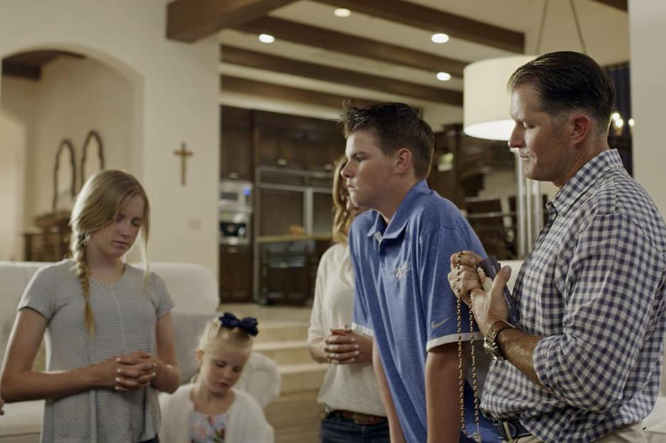 The Sweeney family prays the Rosary in a new documentary about Father Patrick Peyton. The Sweeney family prays the Rosary in a new documentary about Father Patrick Peyton.