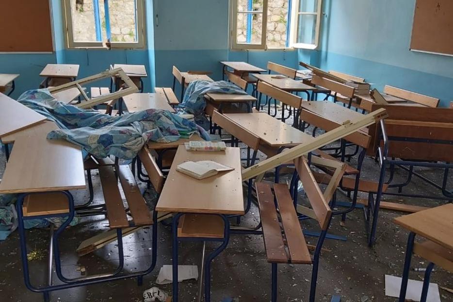 Damage was extensive to the Immaculate Conception School in Beirut, run by the Daughters of Charity, in the aftermath of the Aug. 4 double blast at the Beirut port. Damage was extensive to the Immaculate Conception School in Beirut, run by the Daughters of Charity, in the aftermath of the Aug. 4 double blast at the Beirut port.