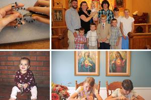 For the Doucette family, rosary-making is a family activity. For the Doucette family, rosary-making is a family activity.