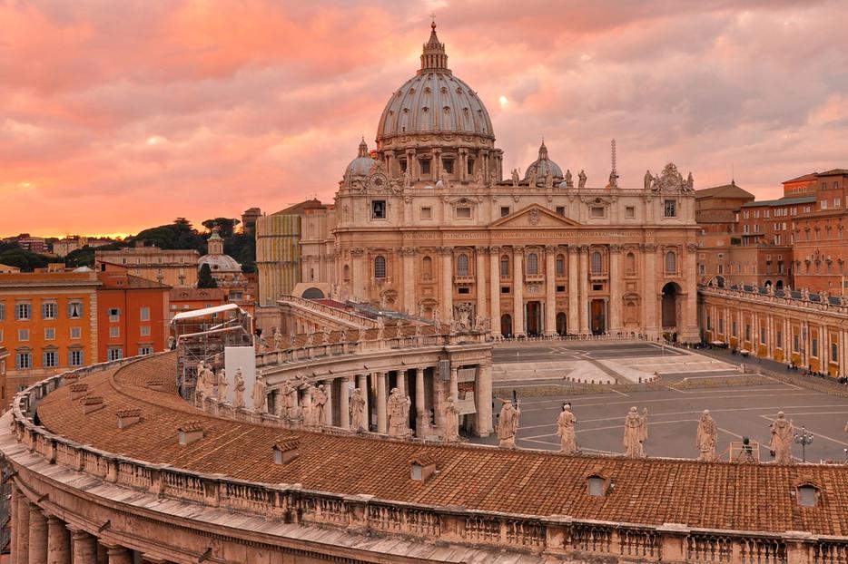 Saint Peters Square and Basilica. Saint Peters Square and Basilica.
