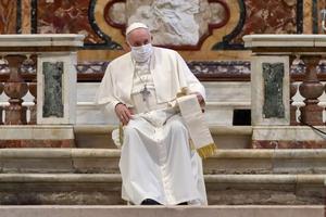 Pope Francis attends an International Prayer Meeting for Peaceat the Roman Basilica of Aracoeli on Tuesday. Pope Francis attends an International Prayer Meeting for Peaceat the Roman Basilica of Aracoeli on Tuesday.