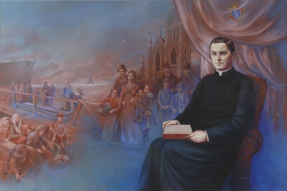 "Founding Vision" by Antonella Cappuccio. A portrait of Father Michael J. McGivney. "Founding Vision" by Antonella Cappuccio. A portrait of Father Michael J. McGivney.