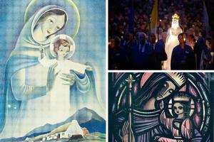 The Irish have long prayed the Rosary; Marian devotion is a time-honored Catholic tradition on the Emerald Isle, as depicted in ‘Our Lady, Queen of Ireland’ and ‘Madonna and Child’ images and celebrated at the shrine in Knock. The Irish have long prayed the Rosary; Marian devotion is a time-honored Catholic tradition on the Emerald Isle, as depicted in ‘Our Lady, Queen of Ireland’ and ‘Madonna and Child’ images and celebrated at the shrine in Knock.