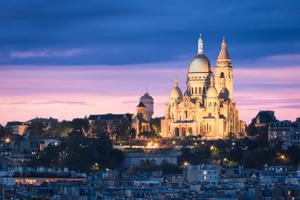 The Basilica of the Sacred Heart (Sacre Cœur Basilica) in Montmartre, Paris, France. The Basilica of the Sacred Heart (Sacre Cœur Basilica) in Montmartre, Paris, France.