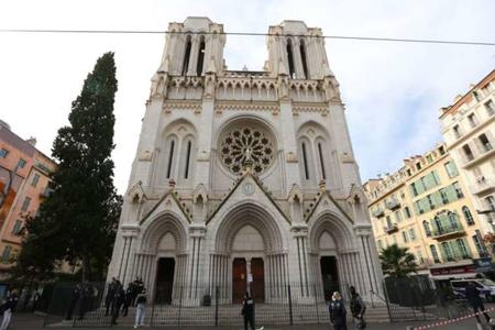 The Basilica of Notre-Dame de Nice in France. The Basilica of Notre-Dame de Nice in France.