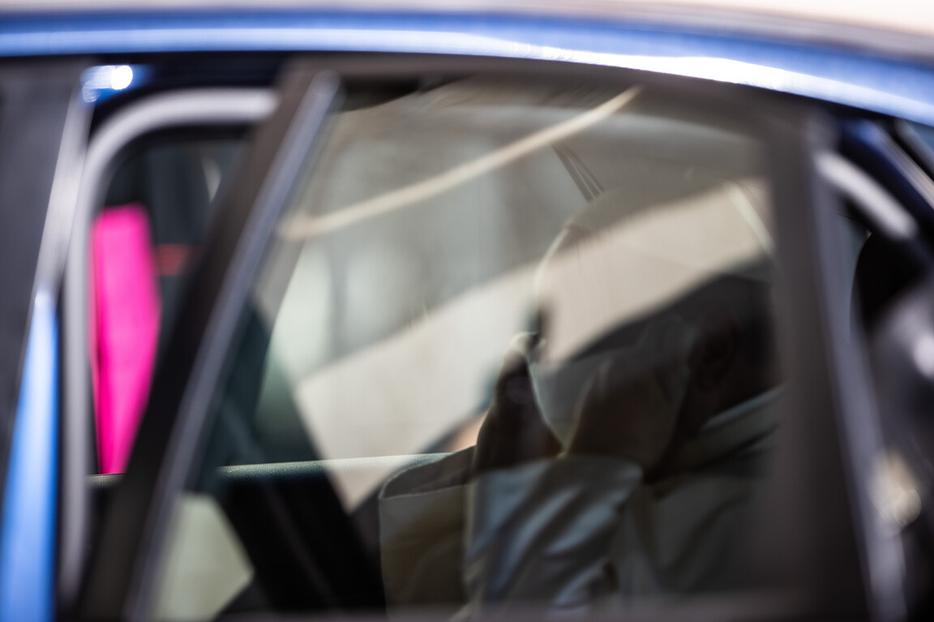 Pope Francis puts on a mask while sitting in his car after the Wednesday general audience inside the San Damaso Courtyard of the Vatican Apostolic Palace, Sept. 9, 2020. Pope Francis puts on a mask while sitting in his car after the Wednesday general audience inside the San Damaso Courtyard of the Vatican Apostolic Palace, Sept. 9, 2020.