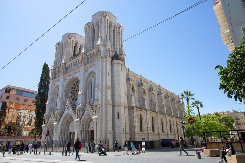 Notre-Dame de Nice, the site of an Oct. 29, 2020 terrorist attack. Notre-Dame de Nice, the site of an Oct. 29, 2020 terrorist attack.