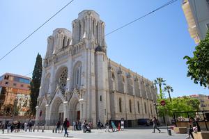 Notre-Dame de Nice, the site of an Oct. 29, 2020 terrorist attack. Notre-Dame de Nice, the site of an Oct. 29, 2020 terrorist attack.