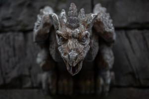 Medieval statue of a gargoyle. Medieval statue of a gargoyle.