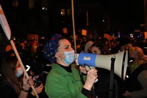 A protest against the abortion ban in Poland took place in Krakow on October 23 2020. A protest against the abortion ban in Poland took place in Krakow on October 23 2020.