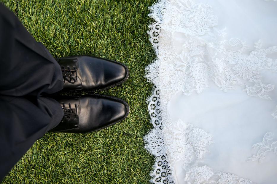 Bride and groom on their wedding day. Bride and groom on their wedding day.