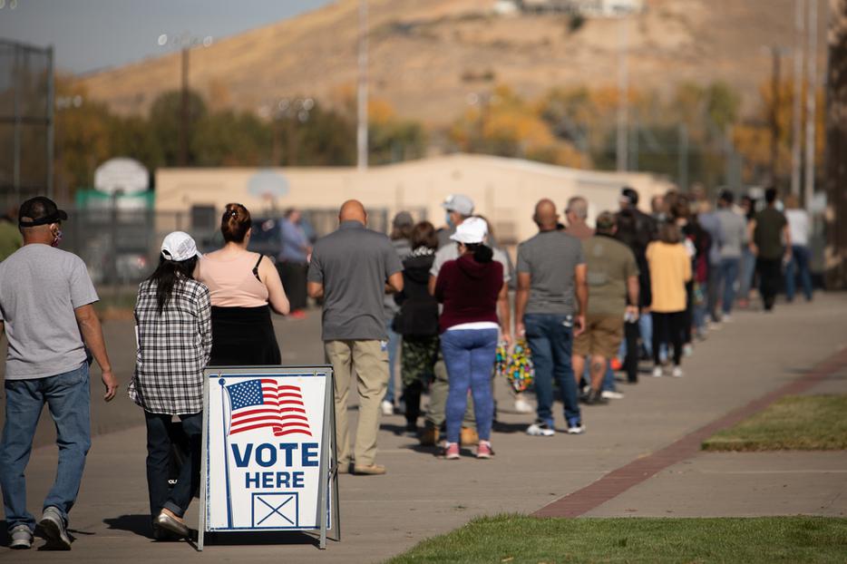 Voters in the State of Nevada go to the polls on Election Day 2020. Washoe County, Nevada is a battleground county in a battleground, swing state. Voters in the State of Nevada go to the polls on Election Day 2020. Washoe County, Nevada is a battleground county in a battleground, swing state.