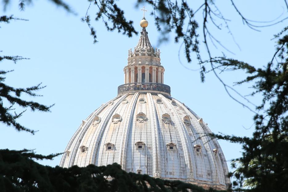 A view of St. Peter`s Cupola from the Patristic Institute "Augustinianum" in Rome, Italy on July 1, 2015. A view of St. Peter`s Cupola from the Patristic Institute "Augustinianum" in Rome, Italy on July 1, 2015.