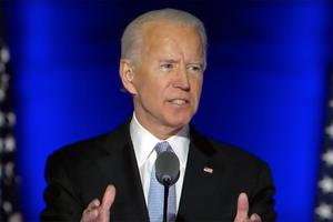 Presumptive President-elect Joe Biden delivers his speech on Nov. 7, 2020. Presumptive President-elect Joe Biden delivers his speech on Nov. 7, 2020.