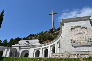 The world’s highest cross rises high above the Valley of the Fallen. The cross would be removed if a Spanish bill were to come into force; the Benedictine abbey, adjacent to the basilica, would also be closed. The world’s highest cross rises high above the Valley of the Fallen. The cross would be removed if a Spanish bill were to come into force; the Benedictine abbey, adjacent to the basilica, would also be closed.