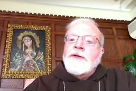 Cardinal Sean O'Malley addresses the 2020 USCCB Fall meeting Nov. 17.
