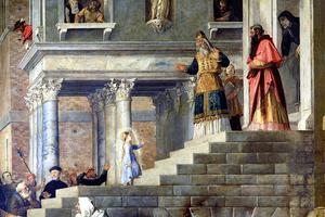 Titian (1490-1576), “The Presentation of Mary in the Temple” Titian (1490-1576), “The Presentation of Mary in the Temple”