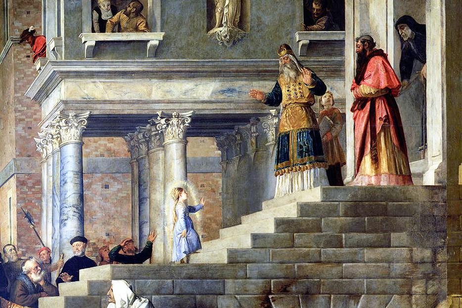 Titian (1490-1576), “The Presentation of Mary in the Temple” Titian (1490-1576), “The Presentation of Mary in the Temple”