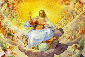 This fresco of ‘Christ the Redeemer in Glory With the Heavenly Host’ by Niccolo Circignani Il Pomarancio (1588) is seen in the main apse of the Basilica di Santi Giovanni e Paolo in Rome. This fresco of ‘Christ the Redeemer in Glory With the Heavenly Host’ by Niccolo Circignani Il Pomarancio (1588) is seen in the main apse of the Basilica di Santi Giovanni e Paolo in Rome.
