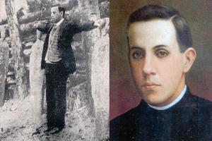LEFT: Blessed Miguel Pro faces the firing squad on Nov. 23, 1927. RIGHT: A portrait of Father Pro. LEFT: Blessed Miguel Pro faces the firing squad on Nov. 23, 1927. RIGHT: A portrait of Father Pro.