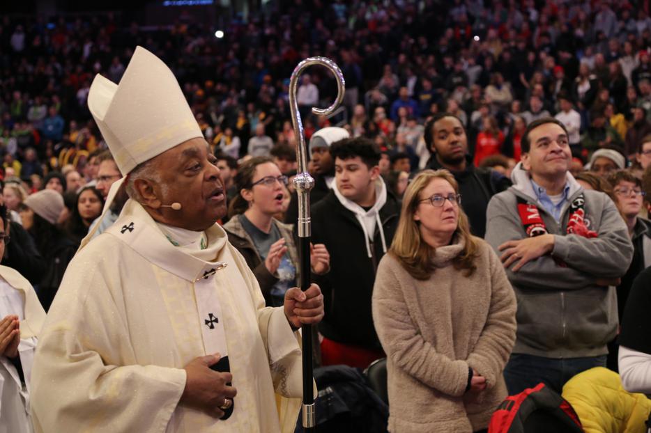 Archbishop Wilton Gregory a Mass celebrated at the Capital One Arena before the 2020 March for Life Archbishop Wilton Gregory a Mass celebrated at the Capital One Arena before the 2020 March for Life