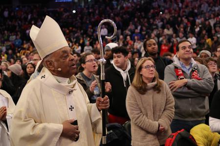 Archbishop Wilton Gregory a Mass celebrated at the Capital One Arena before the 2020 March for Life