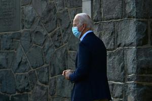 Joe Biden leaves after attending Mass at St. Ann Catholic Church on Nov. 21 in Wilmington, Delaware. Joe Biden leaves after attending Mass at St. Ann Catholic Church on Nov. 21 in Wilmington, Delaware.