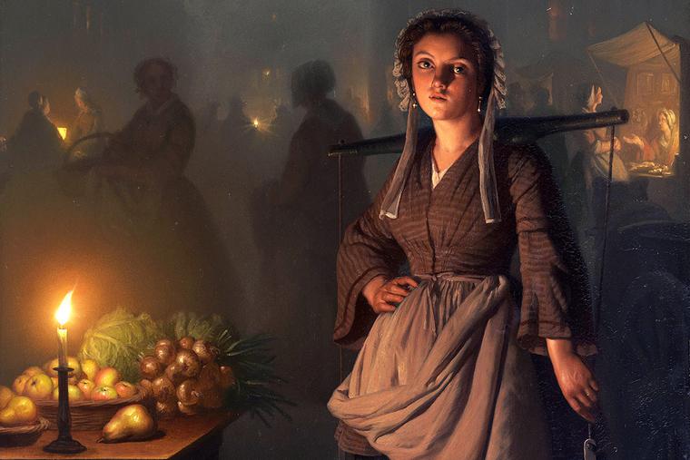 Petrus van Schendel, “A Market by Candlelight,” 1865 Petrus van Schendel, “A Market by Candlelight,” 1865