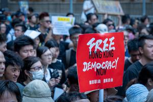 Protesters march in Sha Tin against Hong Kong's extradition bill in June 2019 Protesters march in Sha Tin against Hong Kong's extradition bill in June 2019