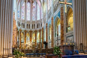 Interior view of Our Lady of Chartres Cathedral.