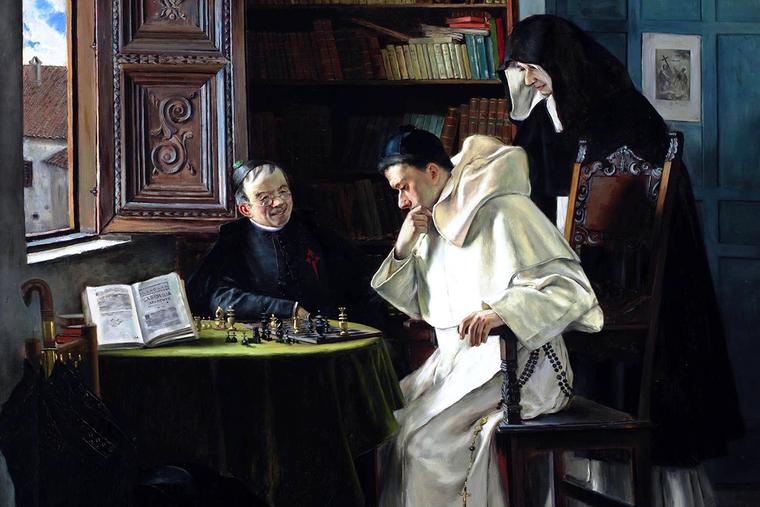 Joaquín María Herrer y Rodríguez, “Checkmate,” 1887 Joaquín María Herrer y Rodríguez, “Checkmate,” 1887