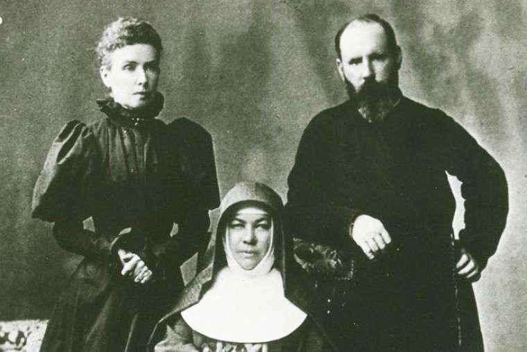 Photograph of Saint Mary MacKillop in 1890. Photograph of Saint Mary MacKillop in 1890.