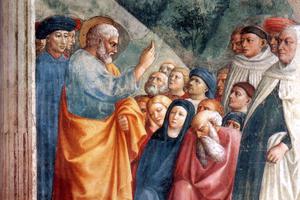 Masolino da Panicale, “St. Peter Preaching the Good News,” c. 1427 Masolino da Panicale, “St. Peter Preaching the Good News,” c. 1427