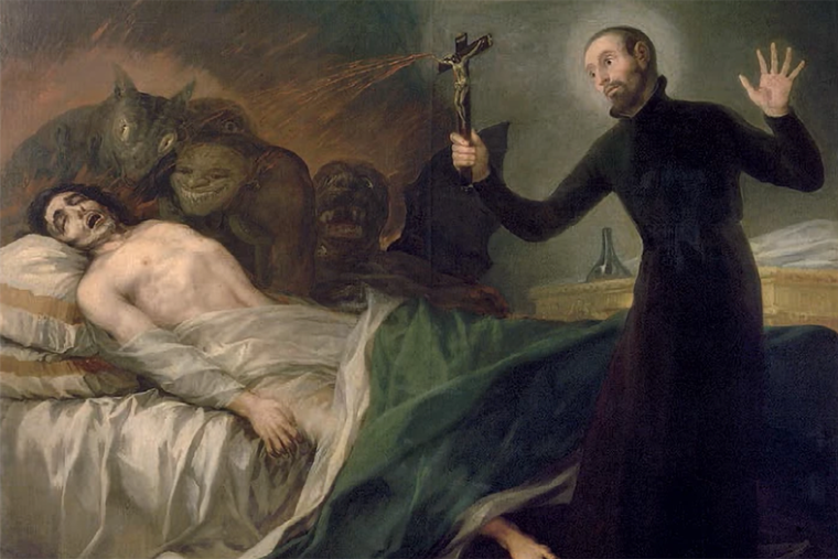 St. Francis Borgia Helping a Dying Impenitent St. Francis Borgia Helping a Dying Impenitent