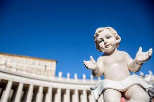 Pope Francis blessed statues of the Baby Jesus on the Third Sunday of Advent.
