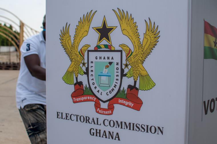 A man votes behind the privacy of a voting booth in an election in Accra, Ghana. A man votes behind the privacy of a voting booth in an election in Accra, Ghana.