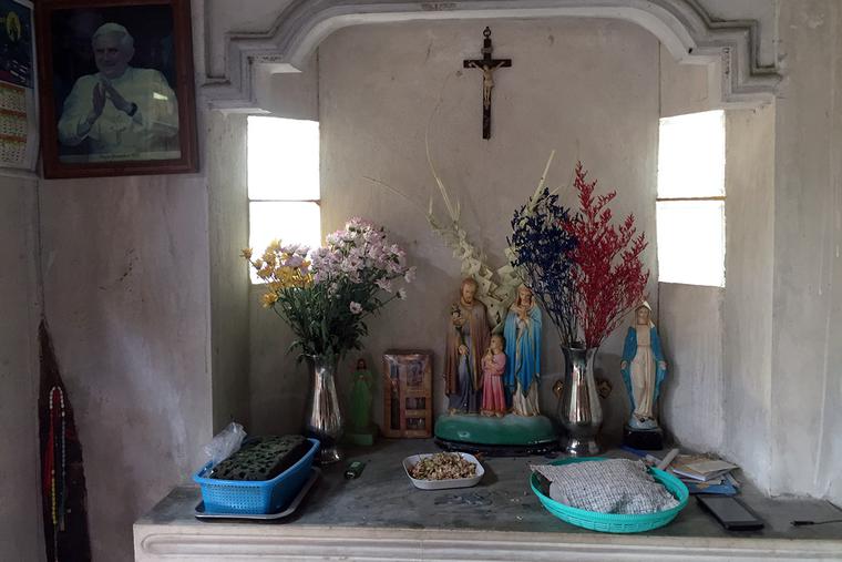 A family altar in Burma A family altar in Burma