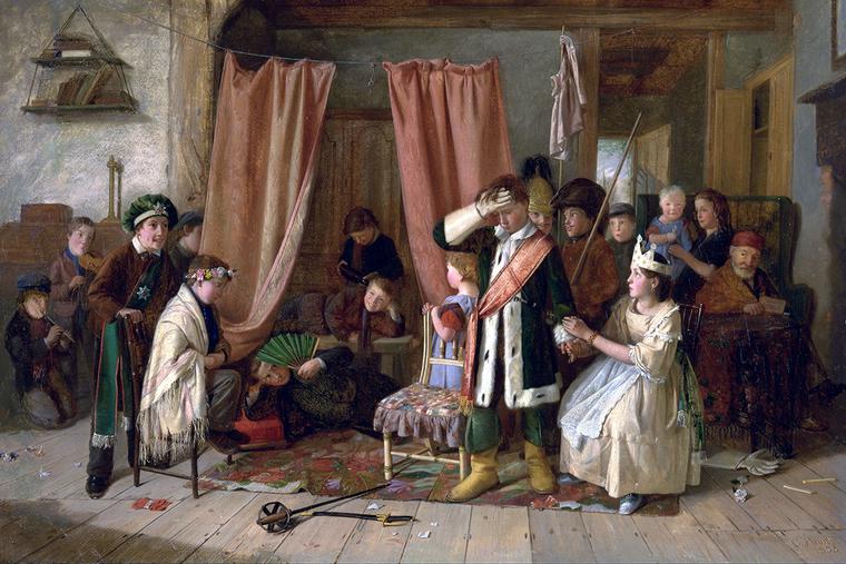 Charles Hunt, “Children Acting the ‘Play Scene’ from ‘Hamlet’ (Act III, Scene 2),” 1863 Charles Hunt, “Children Acting the ‘Play Scene’ from ‘Hamlet’ (Act III, Scene 2),” 1863