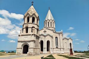 Above is shown Holy Savior Cathedral, which was damaged by a rocket on Oct. 8. Above is shown Holy Savior Cathedral, which was damaged by a rocket on Oct. 8.