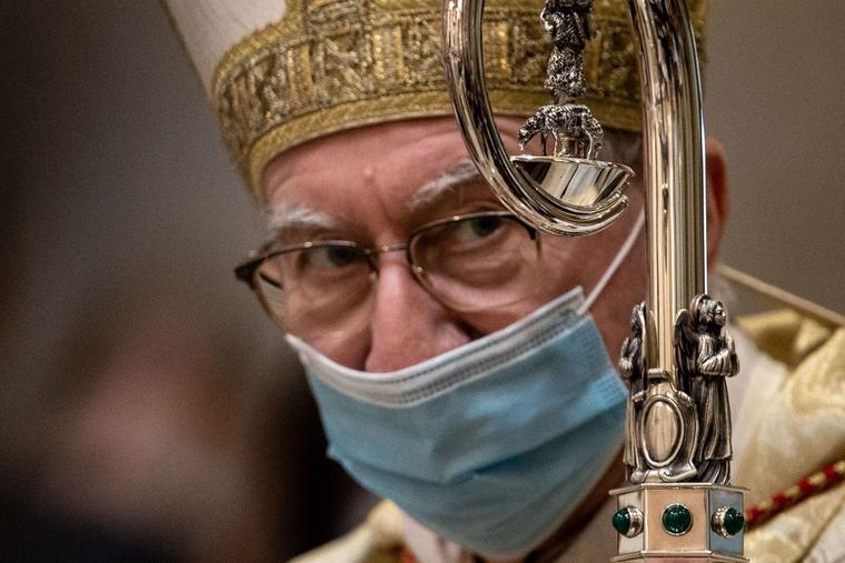 A 2019 letter has surfaced from Cardinal Pietro Parolin, secretary of state for the Holy See, shown at the ordination of 29 Opus Dei priests at the Basilica of Sant'Eugenio in Rome, Sept. 5, 2020, regarding Vatican finances. A 2019 letter has surfaced from Cardinal Pietro Parolin, secretary of state for the Holy See, shown at the ordination of 29 Opus Dei priests at the Basilica of Sant'Eugenio in Rome, Sept. 5, 2020, regarding Vatican finances.